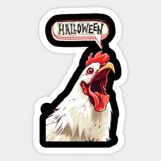 Halloween Chicken Sticker